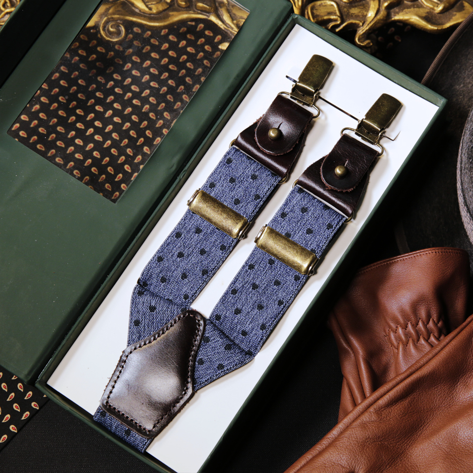 Factory Supply Customizable Y-Back Trouser Suspenders for Men Wholesale Resale