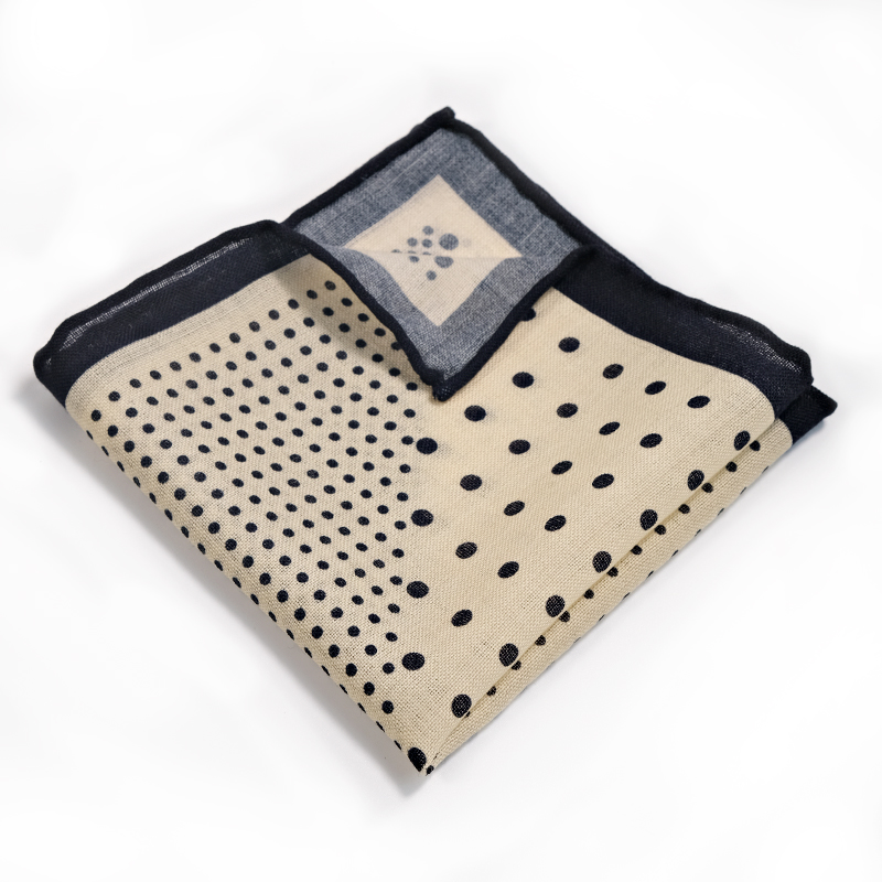 Custom Pattern Wool Pocket Squares For Men High Density Wool Fabric Pocket Handkerchief Private Label Large Order Fast Lead Time